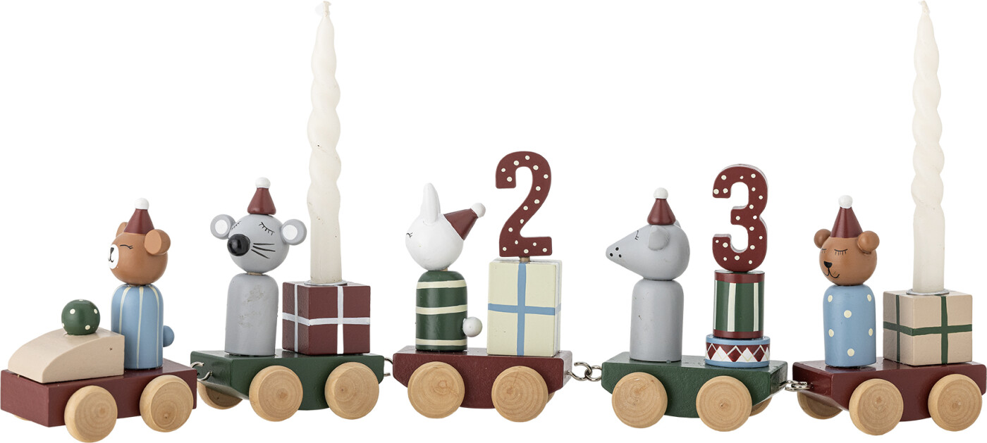 Bloomingville Junaid Juletog Rød Mdf