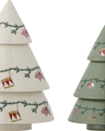 Bloomingville Yule Juletræer Stentøj Sæt Med