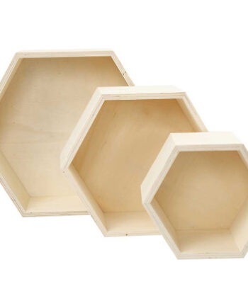 Bogkasser Sekskantet :   : 3stk Sæt