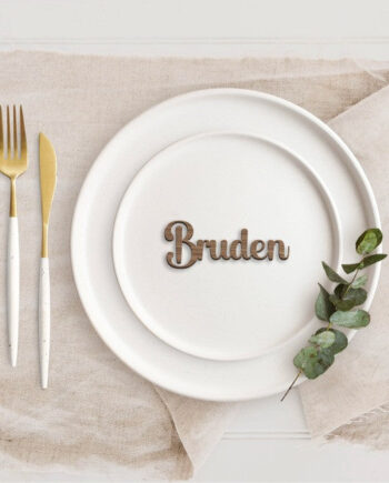 Bordkort Træ Bella Fineret Valnød