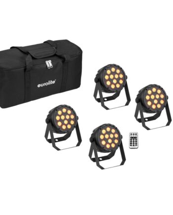 Eurolite Sæt: Led Party Spot Silent Cob 4in1 Led Rgb Wwrgb Med Taske
