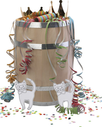 Fastelavnstønde Med Pynt Fastelavnskroner