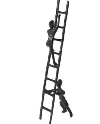 Figur Mænd Stige Mat Sort