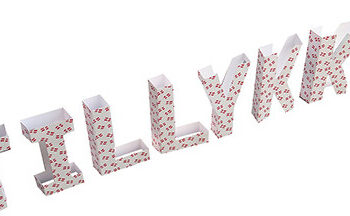 Foldbare Bogstaver Tillykke Scanseason