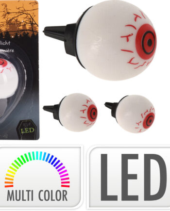 Halloween Led øjne Til Pynt Sæt Blå Rød