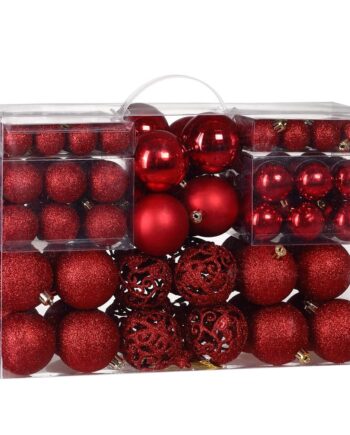 Julekugler 100 Stk Sæt Rød