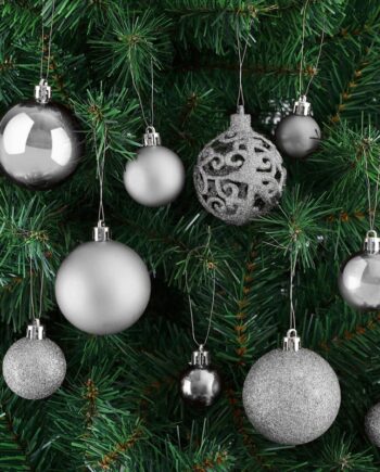 Julekugler 100 Stk Sølv