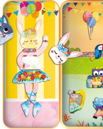 Magnetisk Påklædningsdukke Dyrenes Fest Mieredu