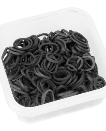 Manelastikker æske Tynde Sort