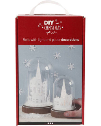 Materialesæt Til Klokker Med Indvendig Pynt :  2stk