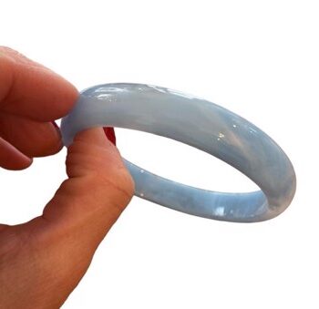 Plastik Armring Cuff Rund Lyseblå