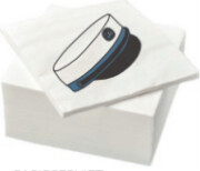 Servietter Lag Hvid Med Blå Hue Stk Scanseason