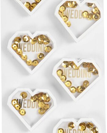 Shaker Stickers Hvid Stk