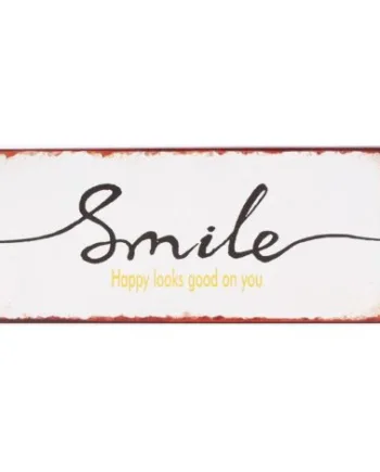 Sjovt Emaljeskilt Smile