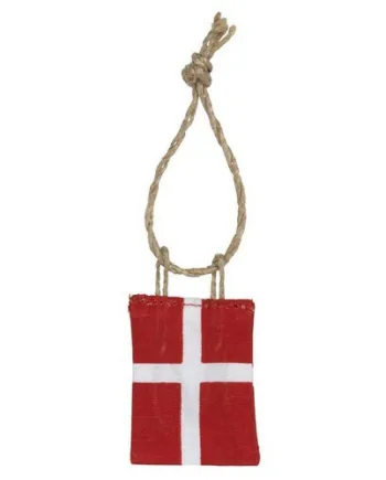 Små Dannebrogsflag Stof