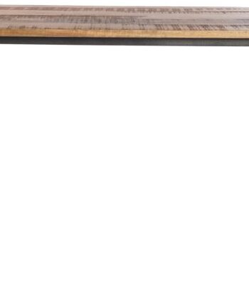 Spisebord House Doctor Party Mørkebrun Mangotræ Med Klapbart Jernstel 180