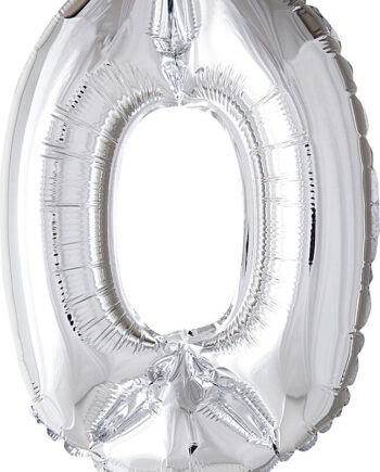Tal Ballon Folie Sølv