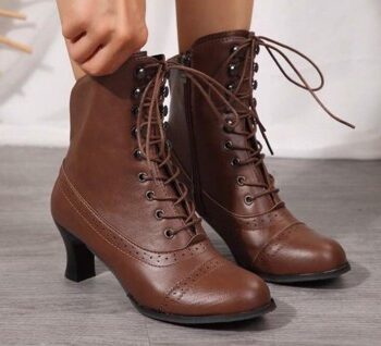 Vintageinspireret Snørestøvler Vintageinspireret Brune