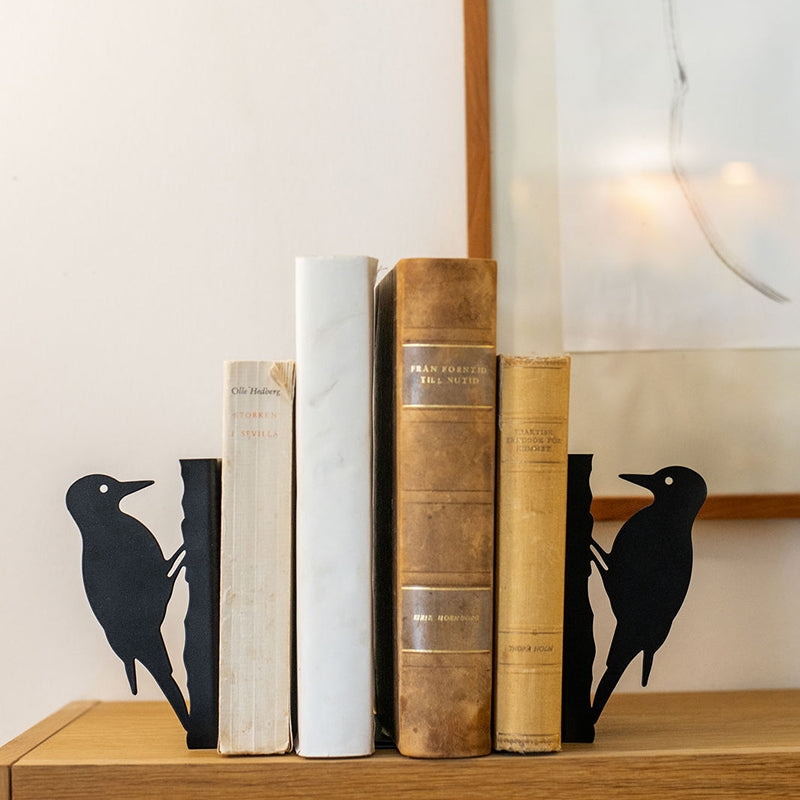 Wildlife Garden Sort Silhuet Bogstøtte Højre