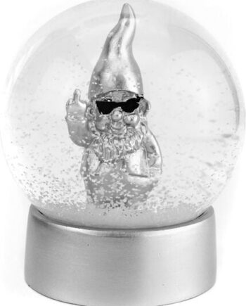 Winkee Snekugle Snow Globe Gnome Silver
