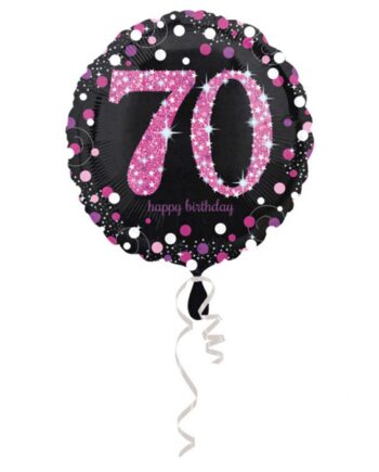 års Fødselsdag Folieballon Stk Pink