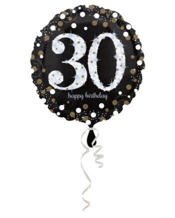 års Fødselsdag Folieballon Stk Sølv