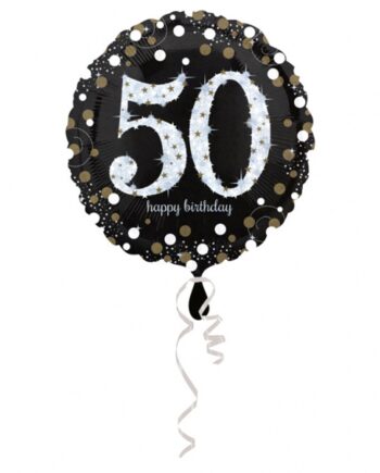 års Fødselsdag Folieballon Stk Sølv