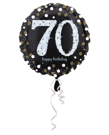 års Fødselsdag Folieballon Stk Sølv