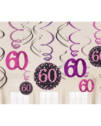 års Fødselsdag Hænge Dekorationer Stk Pink