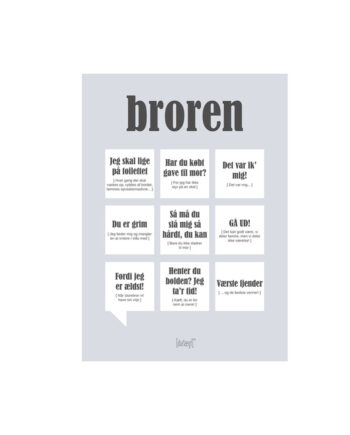 Broren Citatplakat Kort