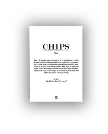 Chips Citatplakat Kort