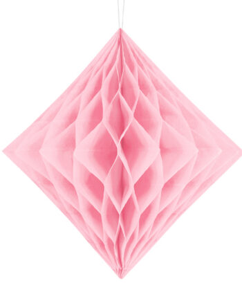 Diamant Honeycomb Lyserød