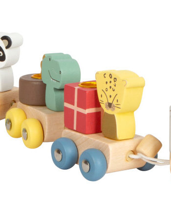 Foot Fødselsdagstog Med Dyr Til Børn Træ