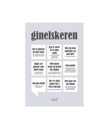 Gin Elskeren Citatplakat Kort