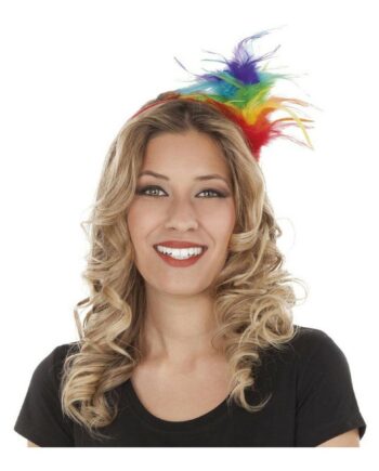 Hårbøjle Other Pride Fjer Regnbue
