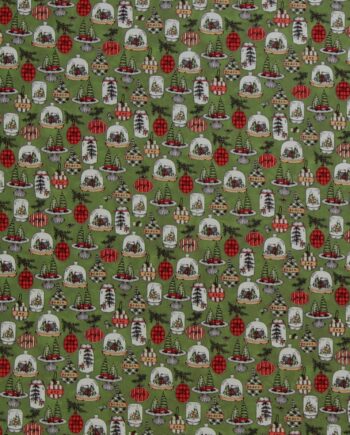 Homemade Hollydays Grøn Pynt Patchwork 100 Bomuld