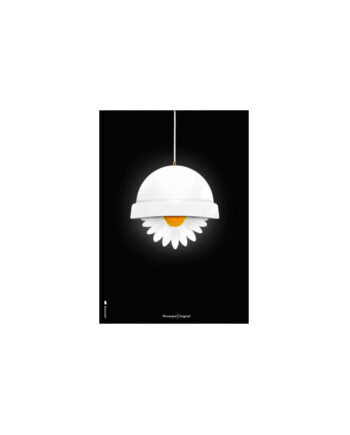 Hvid Flowerpot Kort Sort Baggrund