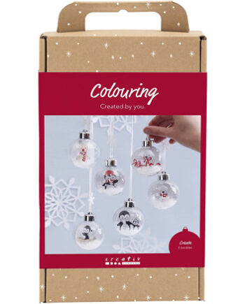 Kugler Med Indvendig Pynt Sæt