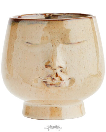 Madam Stoltz Face Keramik Urtepotte