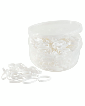 Manelastikker æske Hvid