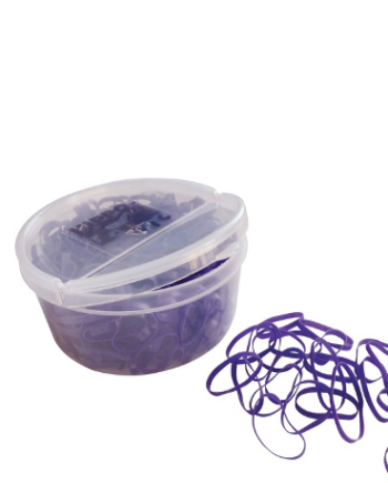 Manelastikker æske Lilla