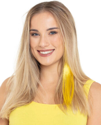 Neon Gul Hår Extension