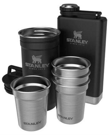 Stanley Adventure Pre Party Shot Glass  Flask Set Matte Black