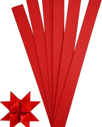 Stjernestrimler Rød 100 Strimler