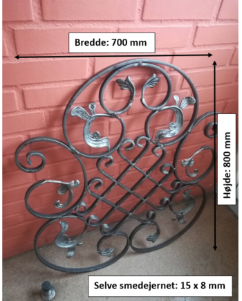 Stor Pyntet Smedejernsdekoration Ps13