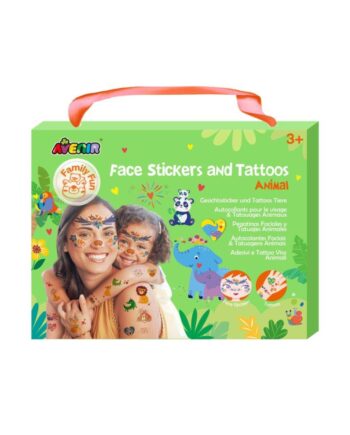 Tatoveringer Ansigtsstickers Til Børn Gaveæske Dyr
