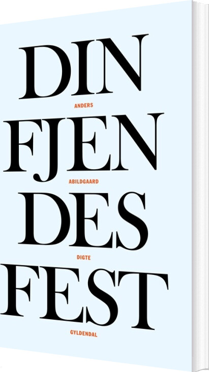 Din Fjendes Fest Anders Abildgaard Bog
