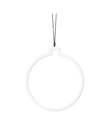 Felius Design Julekugle Hvid Streg Stk