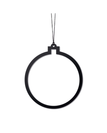 Felius Design Julekugle Sort Streg Stk