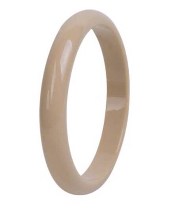 Plastik Armring Klassisk Rund Beige